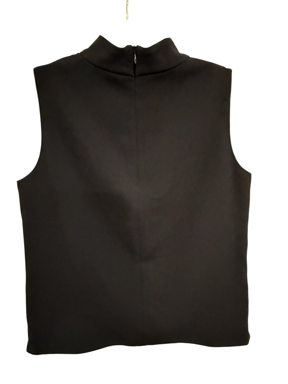 NWOT Zara Black Sleeveless Mock Neck Camisole - Size Small - Picture 3 of 3